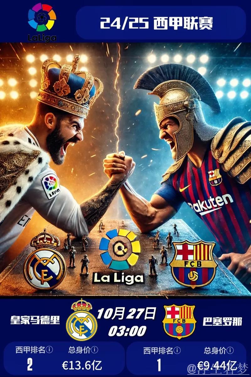 西甲争冠激烈！巴萨领先皇马7分，暂居榜首